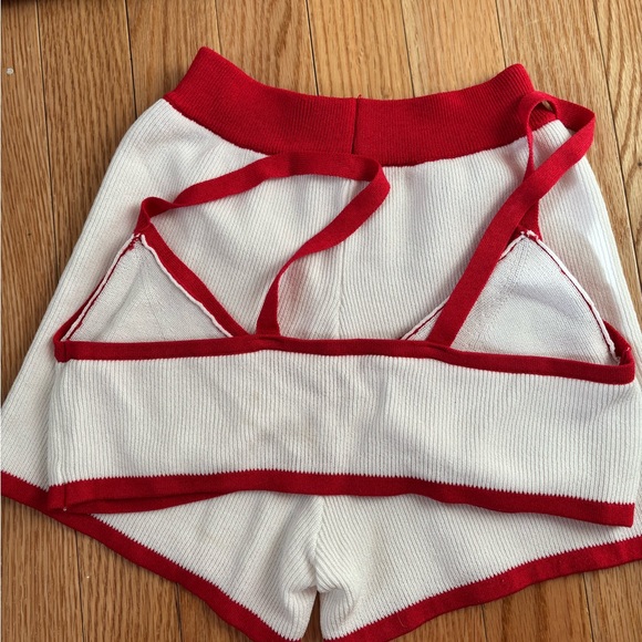 Stylish Red and White Women's Intimate Set - Picture 8 of 8